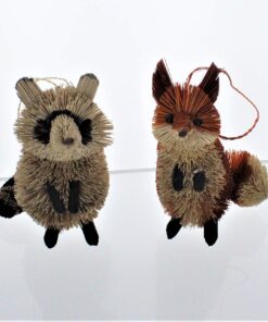 Alternative view of Kurt Adler S0706 3.5-6" Holiday Decorative Buri Woodland Animal Hanging Accessory Christmas Tree Ornament Set with String Hanger (4 Pack)