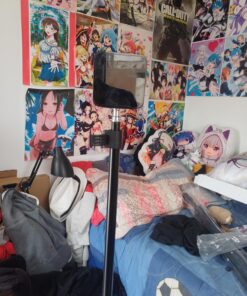 Skywin VR Tripod Stand (Black) - HTC Vive Compatible Sensor Stand and Base Station for Vive Sensors or Oculus Rift Constellation (2 Pieces) 1 Pack Black 38 81cauqwHUwL