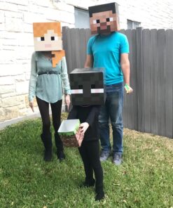 JINX Minecraft 12" Alex Head Costume Mask 12 81cbWM8WjYL