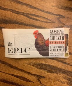 Epic Provisions Chicken Sriracha Protein Bars, Whole30, Keto Friendly, 12 ct, 18 oz 37 81cbtcb3TQL