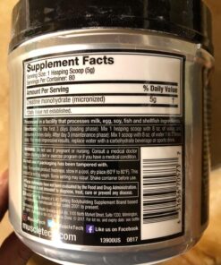 Creatine Monohydrate Powder | MuscleTech Platinum | Pure Micronized | Muscle Recovery + Builder for Men & Women | Workout Supplements | Unflavored (80 Servings) 80 Servings 38 81ccVFl1jYL