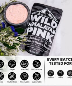 Wild Foods Organic Pink Himalayan Salt, Fine Ground Table and Cooking Salt, 8 oz | 100% Real, Pure, Unrefined Pink Salt | 80+ Minerals and Electrolytes, Small Batch, Ethically Sourced 8 Ounce (Pack of 1) 17 81ccfZl56eL
