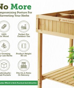 VegTrug 8 Pocket Herb Garden Brown 33 81ccv8bNVQL