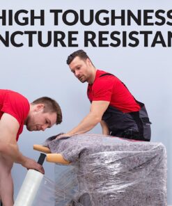 Stretch Wrap Roll with Handle 15” x 1000Ft – 80 Gauge – Heavy Duty Plastic Shrink wrap Roll with Rotating Handles for Pallet Wrap Film - Plastic Wrap for Moving Supplies - Shrink Wrap for Moving, 15 Inch 18 81cdUBwYuL