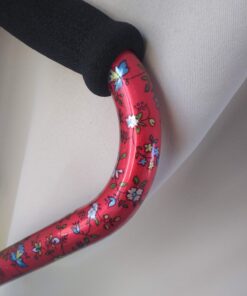 NOVA Designer Walking Cane with Offset Handle, Lightweight Adjustable Walking Stick with Carrying Strap Red Bliss Design 10 81cdiOgJ85L