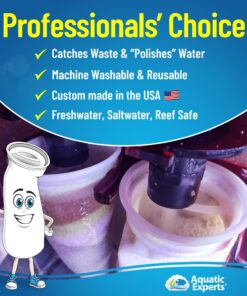 Aquatic Experts 4 inch Ring Filter Socks 200 Micron, Filter Socks for Saltwater Aquarium, Sump Filter Sock, Felt Aquarium Socks, Reef Filter Sock (4" x 14", 2 Pack) 4" x 14" 11 81cg1hbvseL