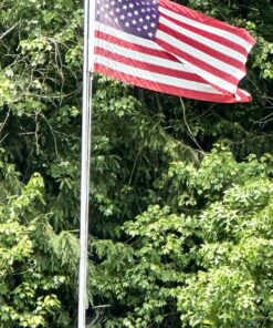 American Flag 3x5 Outdoor by Grace Alley, Embroidered Stars, Sewn Stripes, Heavy Duty, Hand Made and Fade Resistant - Long Lasting Nylon & Brass Grommets for Commercial Grade Durability, 100% Made in USA 52 81cgEf 7lpL