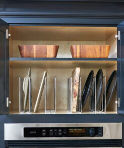 Rev-A-Shelf U-Shaped Wire Tray Divider Bakeware Cookie Sheet Organizer for Wall or Base Kitchen Cabinets for Face Opening of 3.25" Chrome, 596-10CR-52 1 Pack 30 81chNcN CL