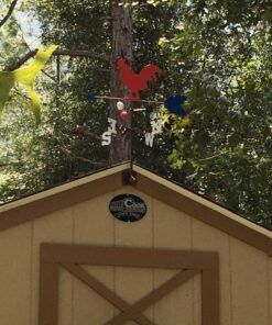 SWEN Products Rooster Chicken Weathervane (Roof Mount Included) Roof Mount 26 81ciUoDLm6L