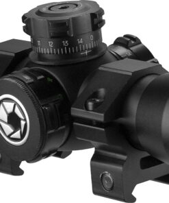 Alternative view of Barska Compact Rifle Scope Red/Green Illuminated Mil-Dot Reticle with Cantilever Rings Modern