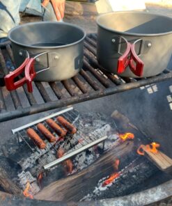 Bulin 24/13/11/8/4 PCS Camping Cookware Mess Kit Lightweight Backpacking Cooking Set Outdoor Cook Gear for Family Hiking, Picnic(Kettle, Pot, Frying Pan, Bowls, Plates, Spoon) 13 PCS 50 81cjzgL2hNL