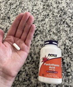 NOW Foods Supplements,Pantothenic Acid (Vitamin B-5) 500 mg,B-Complex Vitamin,250 Capsules 250 Count (Pack of 1) 40 81cl L6uxHL