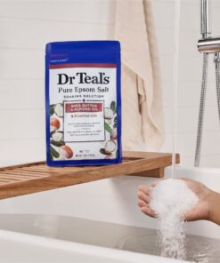 Dr Teal's Pure Epsom Salt Soak, Soften & Moisturize with Shea Butter & Almond Oil, 3lbs (Packaging May Vary) 15 81cl2itTu8L