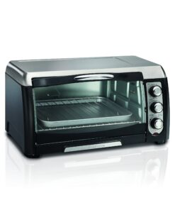 Hamilton Beach Countertop Toaster Oven, 6-Slices, Includes Bake Pan and Broil Rack, Black (31330D) 7 81clFR5sYL