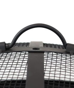 Sunnydaze 30-Inch Fire Pit Bowl with Spark Screen, Fireplace Poker, and Metal Grate - Black High-Temperature Paint Finish 26 81clKaW7ZL