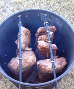 Pit Barrel Cooker Classic Package - 18.5 Inch Drum Smoker | Porcelain Coated Steel BBQ Grill | Includes 8 Hooks, 2 Hanging Rods, Grill Grate and More 71 81cmqDqrzSL