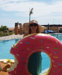 BigMouth Inc. Giant Pool Float Strawberry Frosted 45 81cnfApEDCL