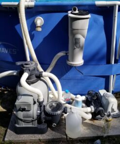 Intex Krystal Clear Sand Filter Pump for Above Ground Pools, 14-inch, 110-120V with GFCI 14 in Pump only 53 81coExo2PHL