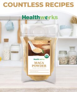 Healthworks Maca Powder Raw (32 Ounces / 2 Pounds) | Certified Organic Flour Use | Keto, Vegan & Non-GMO | Premium Peruvian Origin | Breakfast, Smoothies, Baking & Coffee 2 Pound (Pack of 1) 18 81cp5UoyuL