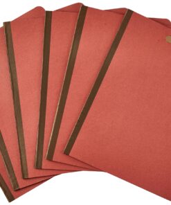 Amazon Basics Letter Size Pressboard Classification File Folder with Fasteners, 2 Dividers, 2-Inch Expansion, Red - Pack of 10 2 Divider 8 81cpTSo37rL