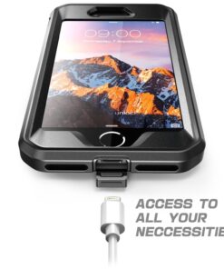 SUPCASE Unicorn Beetle Pro Series Case Designed for iPhone 7 / 8 / iPhone SE 2 (2020) / iPhone SE 3 (2022), Full-body Rugged Holster Case with Built-in Screen Protector (Black) Black/Black 22 81cpk9QQwFL