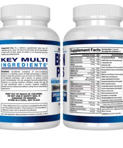 Premium Brain Function Supplement – Memory, Focus, Clarity – Nootropic Booster with DMAE, Bacopa Monnieri, L-Glutamine, Multi Vitamins, Multi Minerals - Arazo Nutrition 18 81cqMGI9QjL