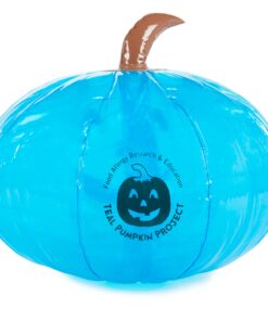Teal Pumpkin 15" Inflatable for Halloween Decorations - Blow Up Indoor/Outdoor Jack O Lantern Decor - Official Teal Pumpkin Project Gear - Decorations for Fall 14 81cqRzgJCLL