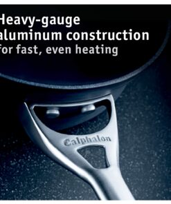 Calphalon Contemporary Hard-Anodized Aluminum Nonstick Cookware, Omelette Pan, 10-inch and 12-inch Set, Black 16 81cqZtCjzzL