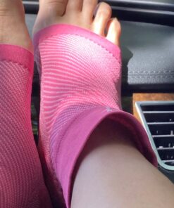 Bitly Plantar Fasciitis for Women & Men Socks Foot & Ankle Compression Sleeve, Pink, M Medium 1 34 81cr hLPzNL 1