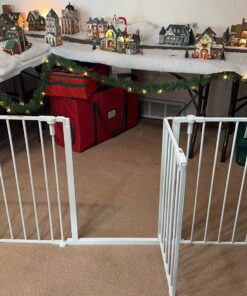 Regalo 192-Inch Super Wide Adjustable Baby Gate and Play Yard, 4-In-1, Bonus Kit, 4 Count (Pack of 1 192-Inch 2-in-1 White Gate 55 81crZEDEXjL