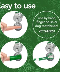 Vet’s Best Enzymatic Dog Toothpaste | Teeth Cleaning and Fresh Breath Dental Care Gel | Vet Formulated | 3.5 Ounces 1 Count 30 81crcdFRNlL