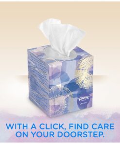Kleenex Ultra Soft Facial Tissues, Medium Count Flat, 170 ct, 6 Pack. Designs May Vary 26 81csBsNup L