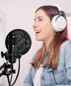 USB Microphone Podcast Equipment Bundle Microphone for PC 192khz/24bit Studio Cardioid Condenser Mic Kit Gaming Mics Studio Microphone for Singing, Streaming Microphone for Recording with Mic Boom Arm 12 81csu4erOeL