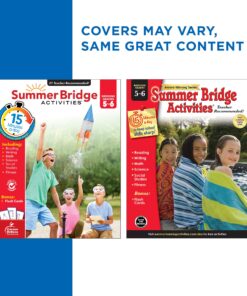 Summer Bridge Activities 5th to 6th Grade Workbooks, Math, Reading Comprehension, Writing, Science, Social Studies, Fitness Summer Learning, 6th Grade Workbooks All Subjects With Flash Cards 16 81cszPQ92VL