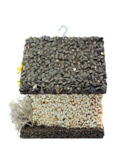 Edible Birdhouses | Reseedable Wooden Birdhouse Covered w/Birdseed | Squirrel Proof Bird Feeder | Made in The USA (SD) Short Dark Roof 20 81ctwz5tkpL