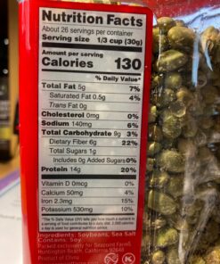 Seapoint Farms Dry Roasted Edamame, Sea Salt, Vegan, Gluten-Free, Kosher, and Non-GMO, Crunchy Snack for Healthy Snacking, 27oz. Jar 1.68 Pound (Pack of 1) 31 81cxGTd1YaL