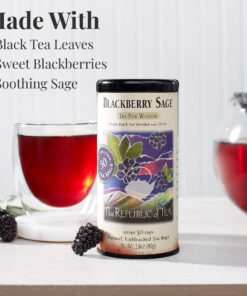 The Republic of Tea Blackberry Sage Black Tea | 50 Tea Bags, Gourmet Black Tea 50 Count (Pack of 1) 18 81cyyFRLYcL