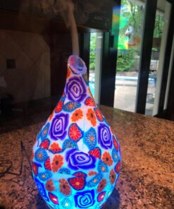 280ml Purple Rose Essential Oil Diffuser Glass Aromatherapy Ultrasonic Humidifier - Auto Shut-Off,Timer Setting, BPA Free for Home Hotel Yoga Leisure SPA Gift G5-280ml Purple Rose Aladdin Vase 280ml 31 81czXxbgcL