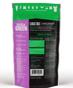 Alternative view of Rockin' Green Laundry Detergent, Plant based, All Natural Laundry Detergent Powder, Vegan and Biodegradable Odor Fighter, Safe for Sensitive Skin (Classic Rock 90 Loads - Lavender Mint Revival)