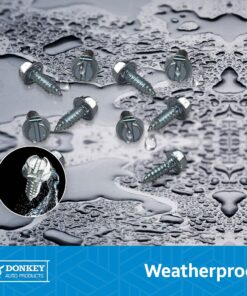 License Plate Screws - Number 14 x 0.75 inch Slotted Hex Head - American (100 per Box) 13 81d sH97dzL