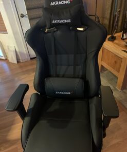 AKRacing Masters Series Pro Luxury XL Gaming Chair, adjustable, BLACK Faux Leather 38 81d0dOT7k9L