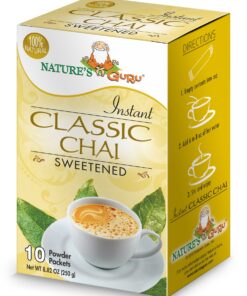 Nature's Guru Instant Classic Chai Tea Drink Mix Sweetened 10 Count Single Serve On-the-Go Drink Packets 1 Count