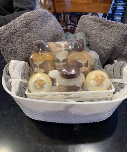 Bath and Body Gift Basket For Women and Men – 9 Piece Set of Vanilla Coconut Home Spa Set, Includes Fragrant Lotions, Extra Large Bath Bombs, Coconut Oil, Luxurious Bath Towel & More 47 81d39mApKTL