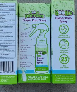 Baby Diaper Rash Cream Spray by Boogie Bottoms, No-Rub Touch Free Application for Sensitive Skin, Over 200 Sprays per Bottle, 1.7 oz, Pack of 3 37 81d3IUg7qRL