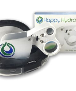 Happy Hydro - LED Loupe - 30x & 60x Magnifying Lens - Includes Batteries & Carrying Case 1 White 17 81d3aNdnzEL