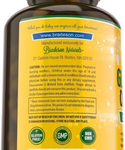 Bradeson Naturals Joint Supplement with Glucosamine Chondroitin Turmeric MSM Boswellia Bromelain & Quercetin.Promotes Joint Health. 90 Capsules. Made in USA 27 81d3jdGgVnL
