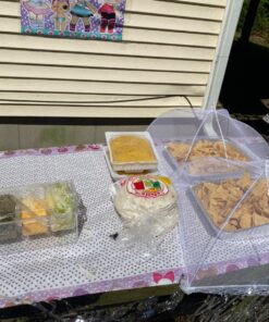 Ice Chilled 5 Compartment Condiment Server Caddy - Serving Tray Container with 5 Removable Dishes with Over 2 Cup Capacity Each and Hinged Lid | 3 Serving Spoons + 3 Tongs Included 44 81d4Kybs7L