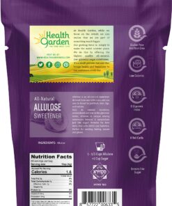 Alternative view of Health Garden Allulose Sweetener - Gluten and Sugar Free - Zero Net Carb - Non GMO - Kosher - Keto Friendly (14 OZ) 14 Ounce (Pack of 1)