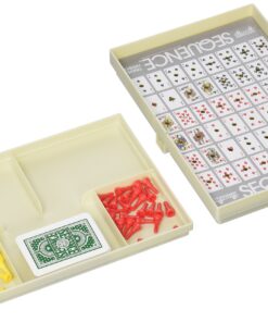 Jax Travel SEQUENCE - The Exciting Strategy Game in a Compact Travel Case! , White 1 9 81d555tNBYL