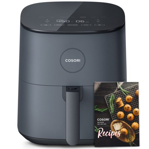 COSORI Air Fryer Oven Pro LE 5-Qt Airfryer, Quick Meals, UP to 450℉, Quiet, 85% Oil less, Recipes, 9 in 1, Compact, Dishwasher Safe 5 QT Gray